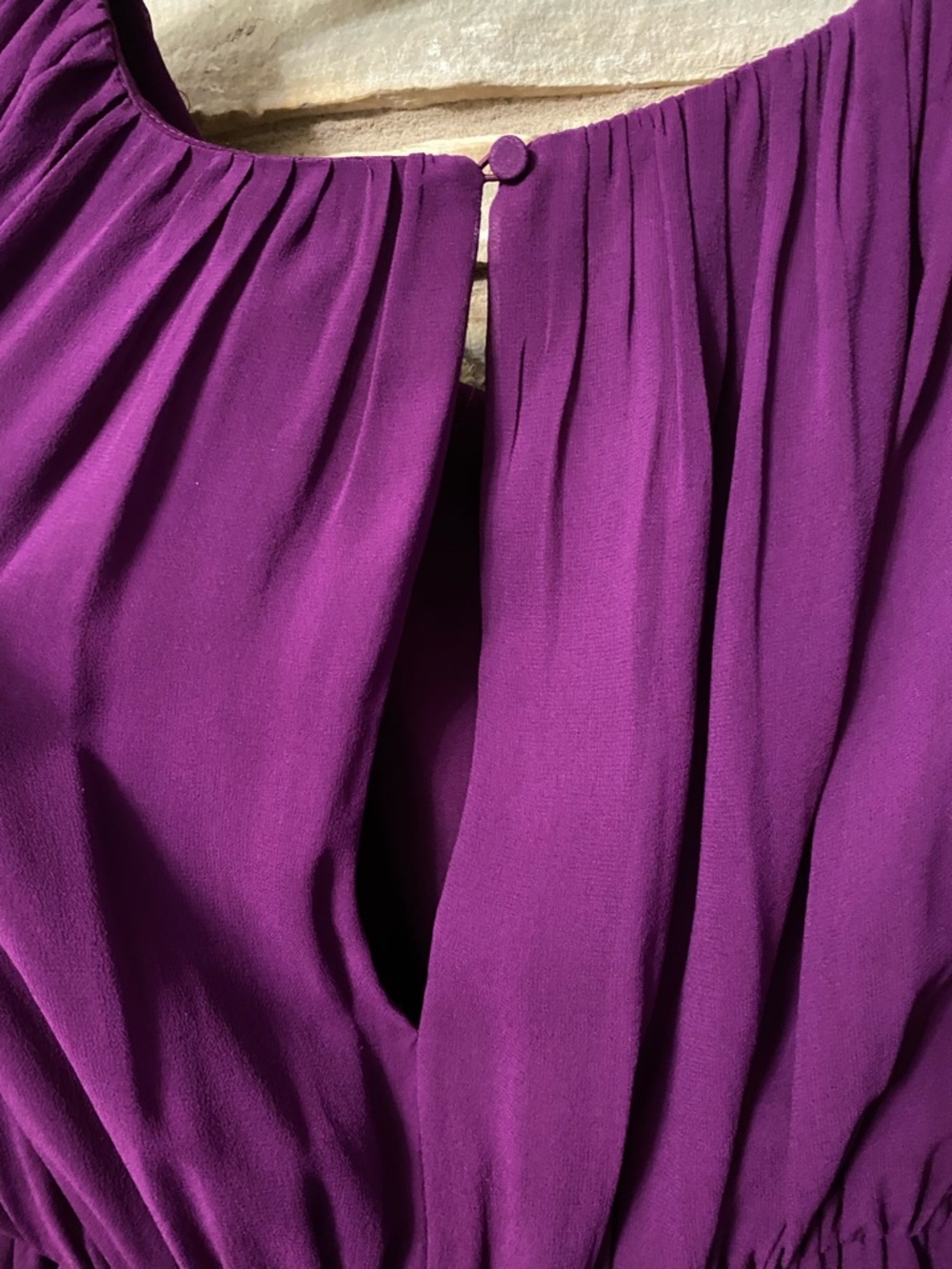 Alice + Olivia 100% Silk Purple Cap-Sleeve Mini Dress Size M - Picture 5 of 11